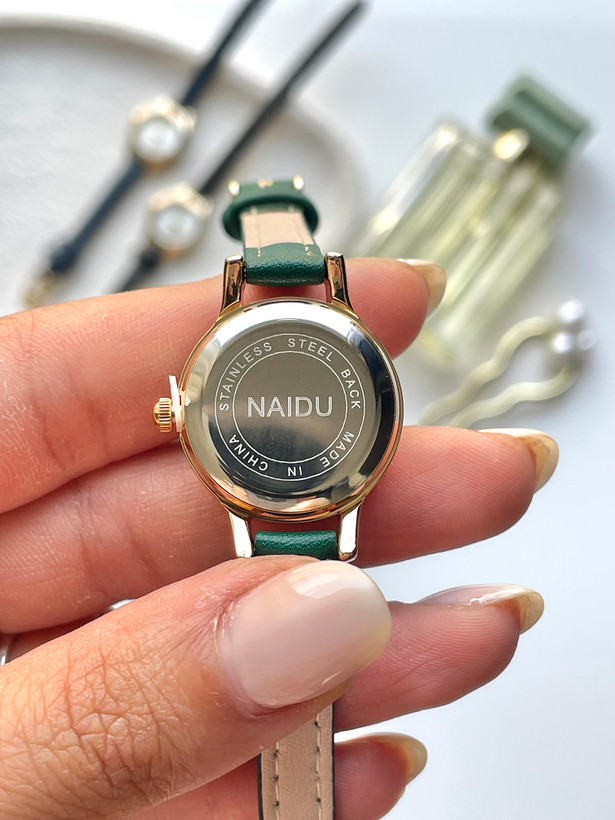 ساعت مچی NAIDUبند چرمی